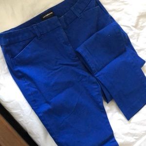 Blue pants for work and career.